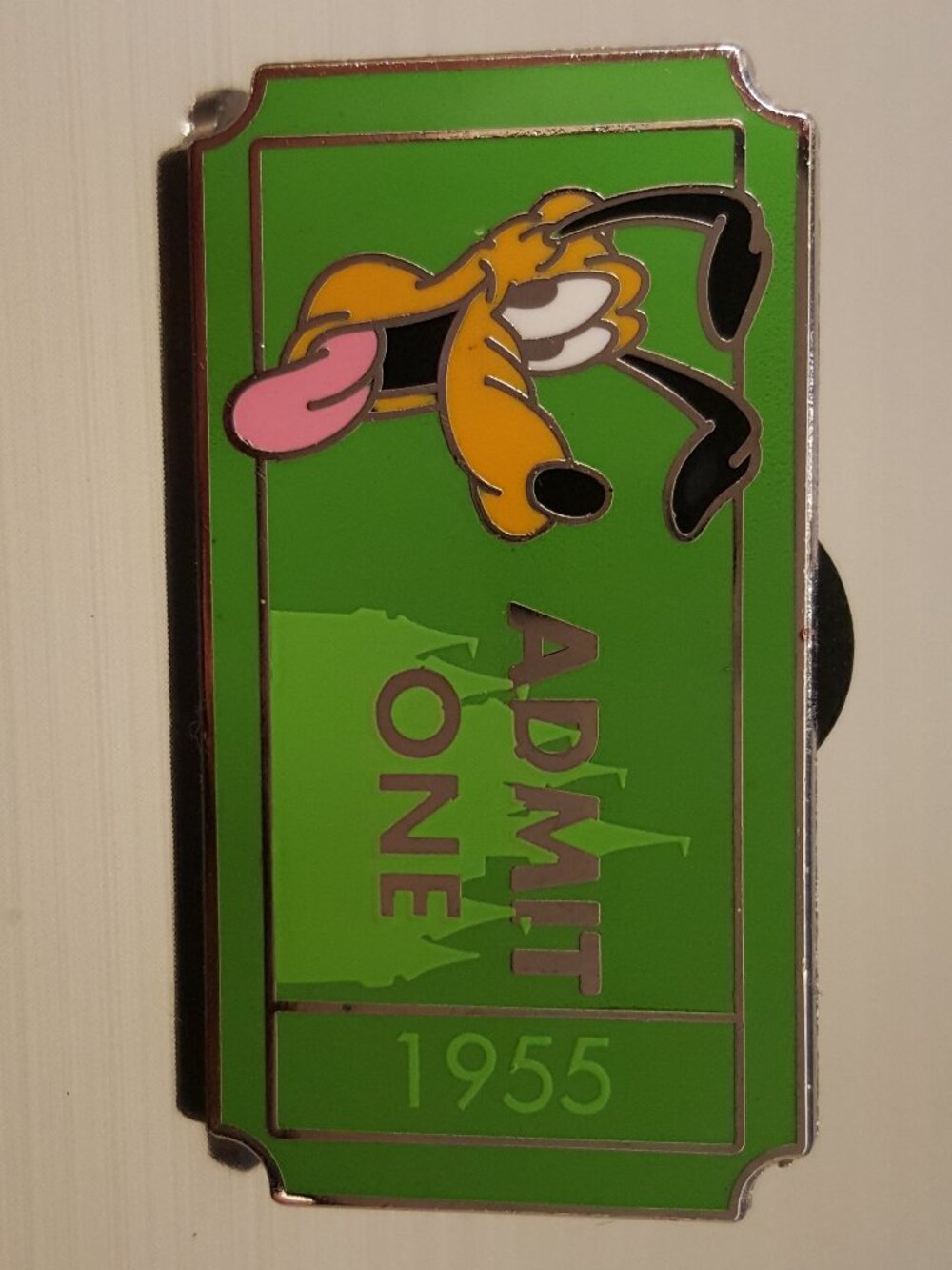 Limited Edition Disney 2012 PLUTO Admission Ticket Purple PWP Pin